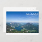 Het Briefkaart van Hallstatt van het meer (Voorkant / Achterkant)