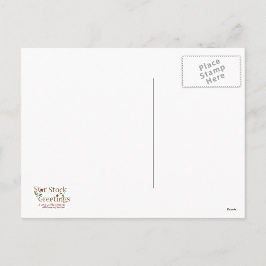 Het Briefkaart van Hashanah van Rosh (Achterkant)