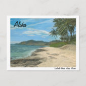 Het Briefkaart van Hawaï van het Strand van (Voorkant)