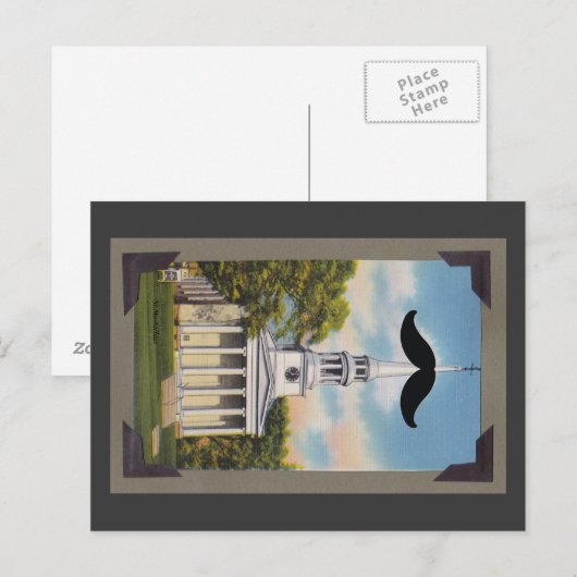 Het Briefkaart van heilige Mustachias (Voorkant / Achterkant)