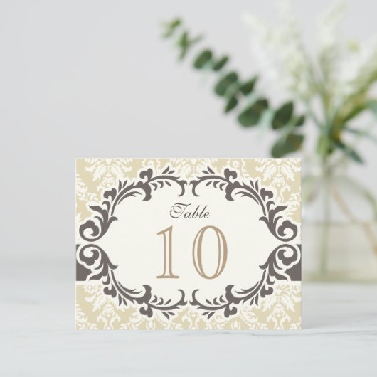 Het Briefkaart van het Aantal van de Lijst van het (Staand voorkant)