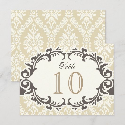 Het Briefkaart van het Aantal van de Lijst van het (Voorkant / Achterkant)