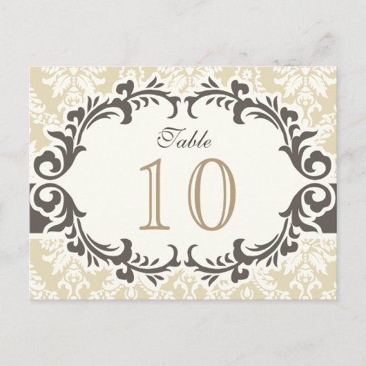 Het Briefkaart van het Aantal van de Lijst van het (Voorkant)