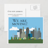 Het Briefkaart van het Adres van de Verandering va (Voorkant / Achterkant)