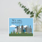 Het Briefkaart van het Adres van de Verandering va (Staand voorkant)