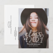 Het Briefkaart van het Afstuderen van het VunManus (Voorkant / Achterkant)