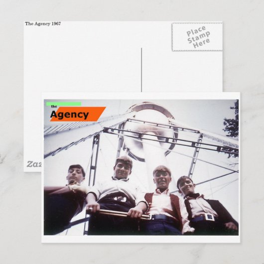 Het Briefkaart van het Agentschap (Voorkant / Achterkant)