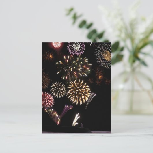 het briefkaart van het ballybunionvuurwerk (Staand voorkant)