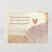 Het briefkaart van het citaat Angst van Mislukking (Voorkant / Achterkant)