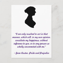 Het Briefkaart van het Citaat van Jane Austen