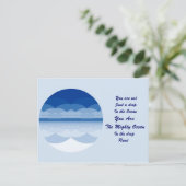 Het Briefkaart van het Citaat van Rumi. Oceaan (Staand voorkant)