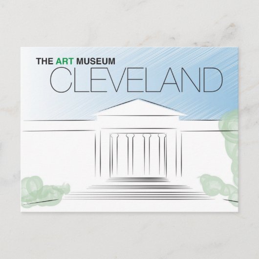 Het Briefkaart van het Cleveland Art Museum (Voorkant)