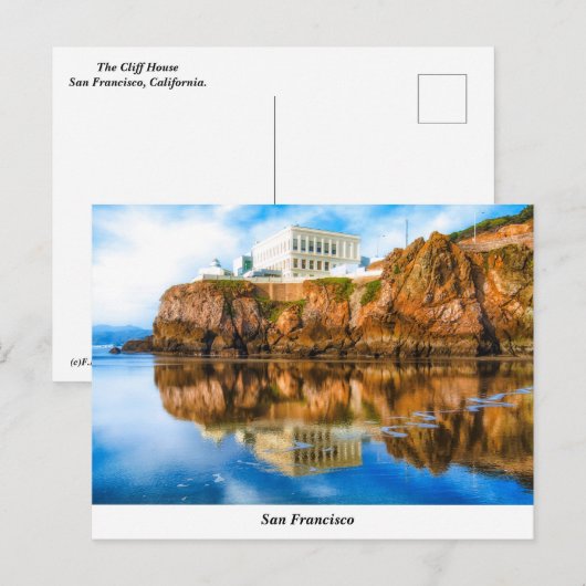 Het Briefkaart van het Cliff House (Voorkant / Achterkant)