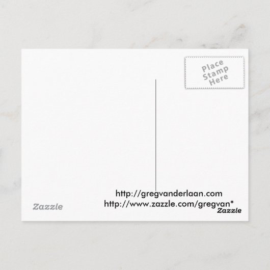 Het briefkaart van het dagelijks wonder (Achterkant)