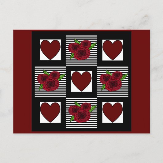 Het Briefkaart van het Dekbed van het hart (Voorkant)