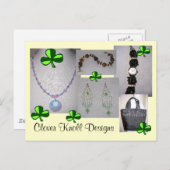 Het Briefkaart van het Design van het Heuveltje (Voorkant / Achterkant)