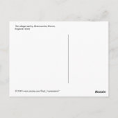 Het briefkaart van het dorp smithy sepia (Achterkant)