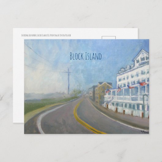 Het Briefkaart van het Eiland van het blok, die (Voorkant / Achterkant)