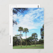 Het Briefkaart van het Eiland van Kiawah (Voorkant / Achterkant)