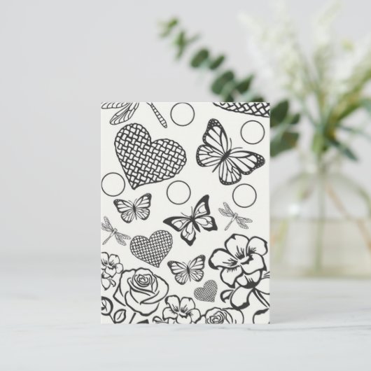 Het briefkaart van het Florence ontwerp kleur uw e (Staand voorkant)