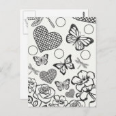 Het briefkaart van het Florence ontwerp kleur uw e (Voorkant / Achterkant)