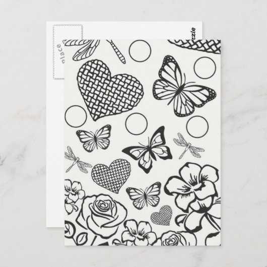 Het briefkaart van het Florence ontwerp kleur uw e (Voorkant / Achterkant)