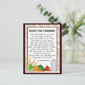 Het briefkaart van het gedicht van de Boeren (Staand voorkant)