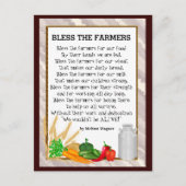 Het briefkaart van het gedicht van de Boeren (Voorkant)