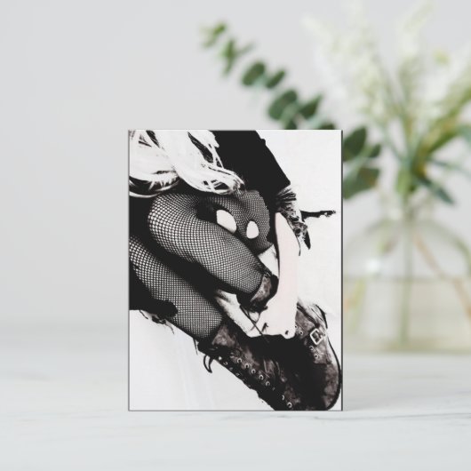 het briefkaart van het gothicmeisje (Staand voorkant)