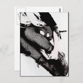 het briefkaart van het gothicmeisje (Voorkant / Achterkant)