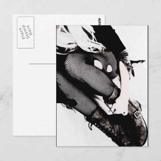 het briefkaart van het gothicmeisje (Voorkant / Achterkant)