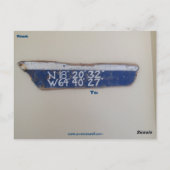 Het briefkaart van het het zandbeeldhouwwerk van (Achterkant)