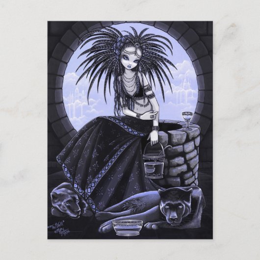 Het Briefkaart van het hoogtribaal-fusiewaterpante (Voorkant)