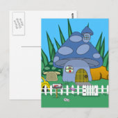 Het Briefkaart van het Huis van de paddestoel (Voorkant / Achterkant)