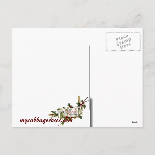 Het Briefkaart van het Huis van Kerstmis (Achterkant)