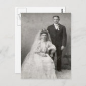 Het Briefkaart van het huwelijk (Voorkant / Achterkant)