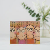 het "briefkaart van het kind briefkaart (Staand voorkant)