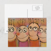 het "briefkaart van het kind briefkaart (Voorkant / Achterkant)