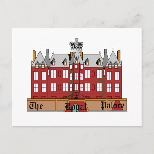 Het Briefkaart van het koninklijk paleis (Voorkant)