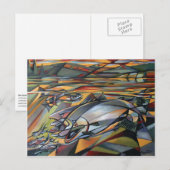 Het Briefkaart van het kubisme van de Zonsopgang (Voorkant / Achterkant)