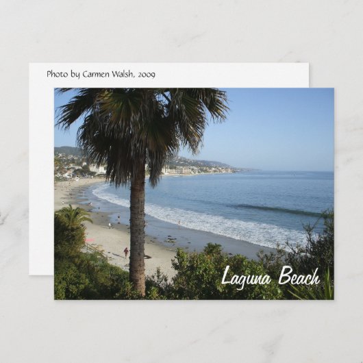 Het briefkaart van het Laguna Beach (Voorkant / Achterkant)