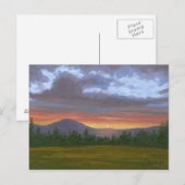 Het Briefkaart van het landschap van de Berg van (Voorkant / Achterkant)