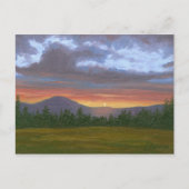 Het Briefkaart van het landschap van de Berg van (Voorkant)