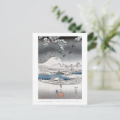 Het Briefkaart van het Landschap van de sneeuw (Staand voorkant)