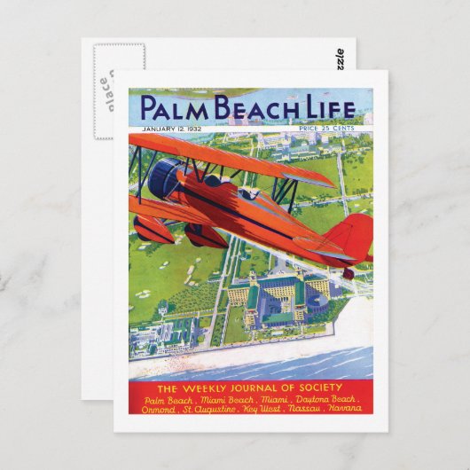 Het briefkaart van het Leven van het Palm Beach #1 (Voorkant / Achterkant)