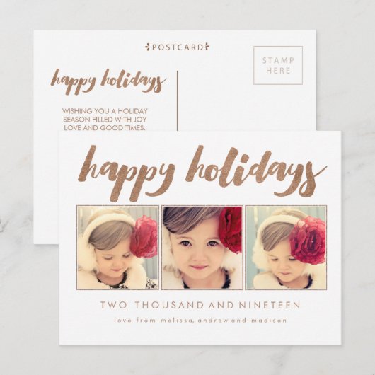 Het Briefkaart van het Lijst van de Foto van (Voorkant / Achterkant)