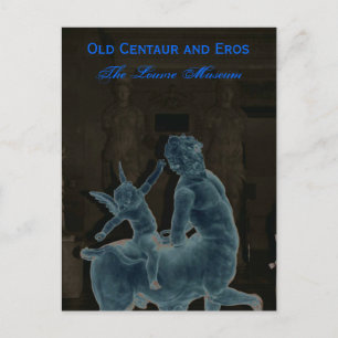 Het Briefkaart van het Louvre Museum