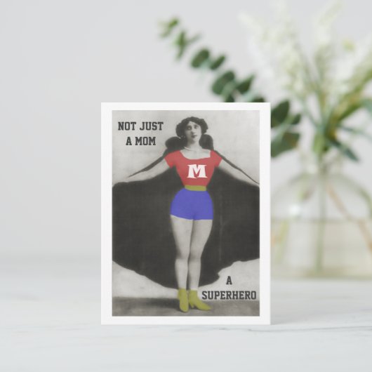 Het Briefkaart van het Mamma van Superhero (Staand voorkant)