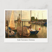 Het briefkaart van het Meer van Konstanz, (Voorkant)