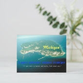 Het Briefkaart van het Motto van de Staat van (Staand voorkant)